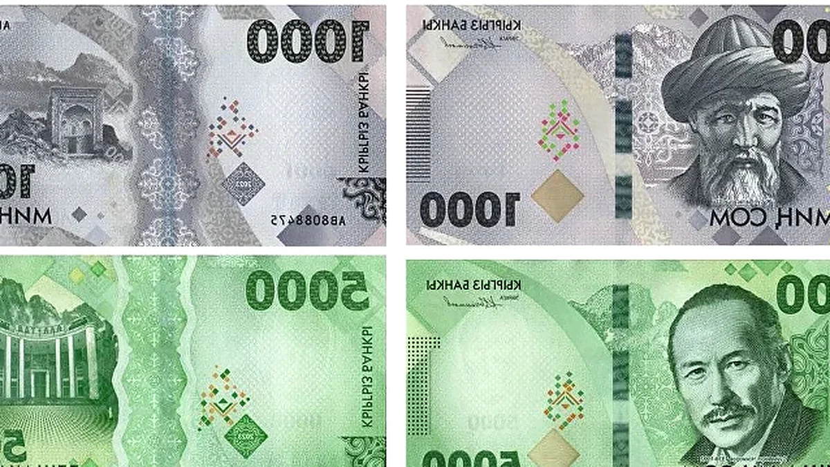 Банкноты кыргызского сома